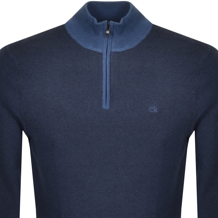 Alternative Image for ProductCalvin Klein Half Zip Sweatshirt Blue2